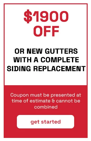 $1900 off or new Gutters with a complete Siding Replacement 